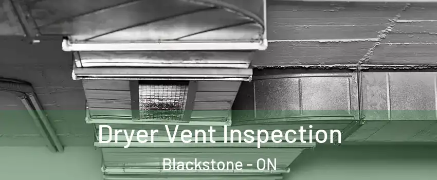  Dryer Vent Inspection Blackstone - ON