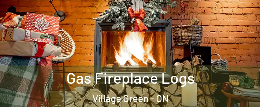  Gas Fireplace Logs Village Green - ON